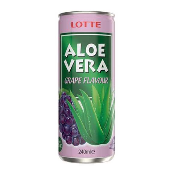 Lotte Aloe Vera Grape Drink Traube 240 ml